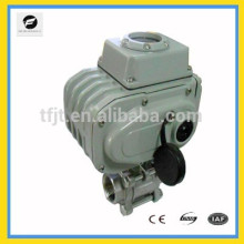 SS304 DC24V válvulas de esfera de motor elétrico com DC12V para proteção ambiental e sistema de drenagem de água, projeto de tratamento de água